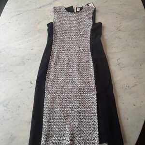 St John women's dress size 12 black & white pattern